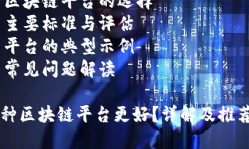 好的区块链平台的选择：优劣势分析

关键信息：
- 区块链平台的选择
- 主要标准与评估
- 平台的典型示例
- 常见问题解读

哪种区块链平台更好？详解及推荐